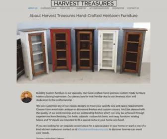 Harvesttreasures.com(Building custom furniture) Screenshot