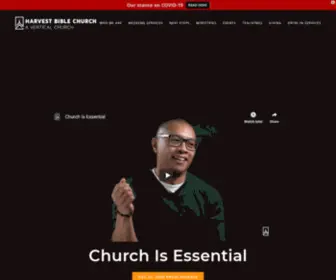 Harvestwindsor.ca(A Vertical Church) Screenshot