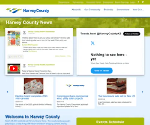 Harveycounty.com(Harvey County) Screenshot