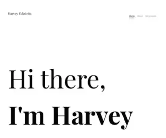 Harveyeckstein.com(UI/UX Designer) Screenshot