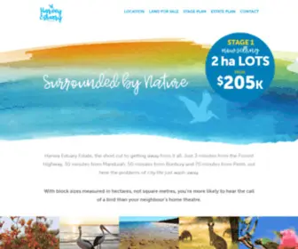 Harveyestuary.com.au(Harvey Estuary Estate) Screenshot