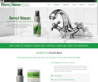 Harveyjskincare.com(Powerful Natural Skincare for Men) Screenshot