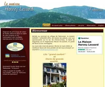 Harveylessard.com(La maison Harvey Lessard) Screenshot