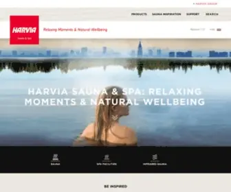 Harviasauna.com(Harvia Sauna & Spa) Screenshot