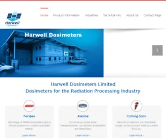 Harwell-Dosimeters.co.uk(Harwell Dosimeters) Screenshot