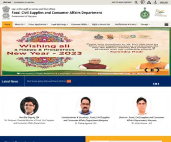 Haryanafood.gov.in(Haryanafood) Screenshot