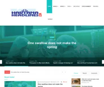 Haryanaheadlines.com(Home Default) Screenshot
