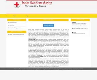 Haryanaredcross.com(HARAYANA RED CROSS) Screenshot