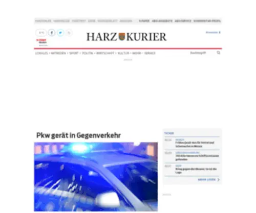 Harz-Kurier.de(Aktuelle Nachrichten) Screenshot
