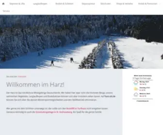 Harz-SKI.de(Das Wintersportportal f) Screenshot