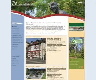 Harztourist.de(Alle Informationen für Ihren Urlaub im Harz) Screenshot