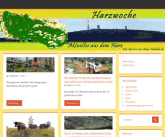 Harzwoche.de(Aktuelles aus dem Harz) Screenshot