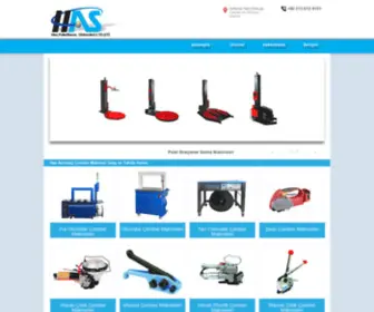 Hasambalaj.com(Has Ambalaj; Çember Makinesi Satış ve Teknik Servis) Screenshot