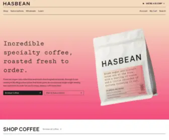 Hasbean.co.uk(Specialty coffee supply) Screenshot