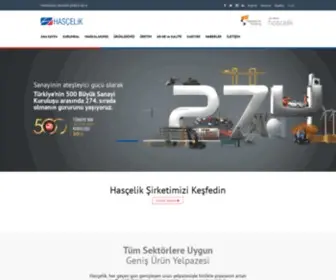 Hascelik.com(Vasıflı Çelik Çubuk Üreticisi) Screenshot