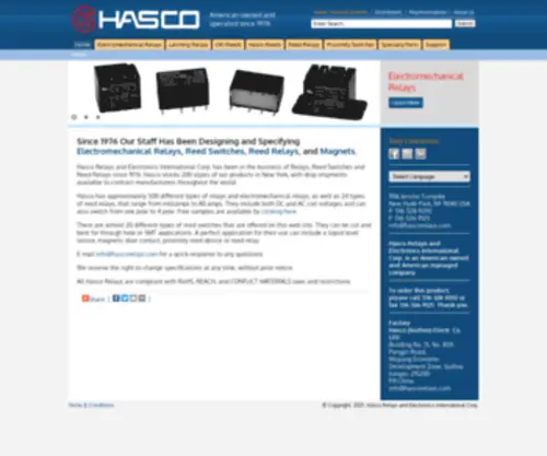 Hascorelays.com(Hasco Relays) Screenshot