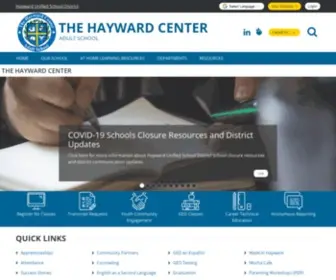 Has.edu(The Hayward Center for Education and Careers) Screenshot