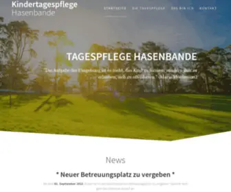 Hasenbande-Leipzig.de(Kindertagespflege Hasenbande) Screenshot