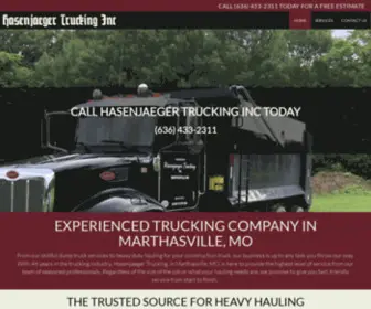 Hasenjaegertrucking.com(Hasenjaeger Trucking Inc) Screenshot