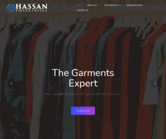 Hasentp.com(ManuFacturer & Exporter all kinds of knitted Garments) Screenshot