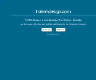 Haseydesign.com(Rob Hussey) Screenshot