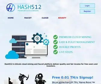 Hash512.com(Free Bitcoin Generator) Screenshot