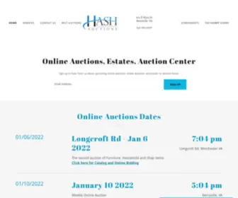 Hashauctions.com(Hash Auctions) Screenshot