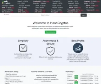 Hashcryptos.com(Hashcryptos) Screenshot