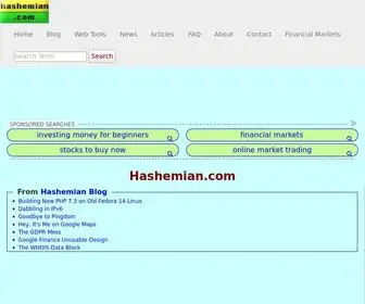 Hashemian.com(Financial Blog) Screenshot