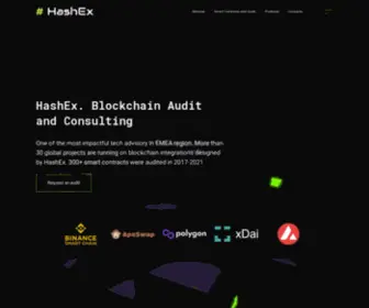 Hashex.org(The Standard of DeFi Security) Screenshot