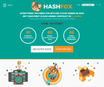 Hashfox.io(Hashfox Best Bitcoin Cloud Mining With high profitability) Screenshot