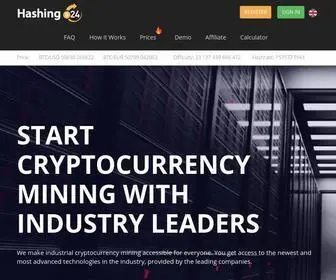 Hashing24.com(Bitcoin) Screenshot