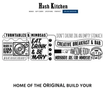 Hashkitchen.com(Hash Kitchen is a creative a.m. eatery) Screenshot