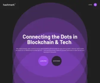 Hashmark.io(A Decentralized Creative Communications Company) Screenshot