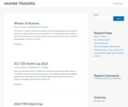Hashmitraders.pk(HASHMI TRADERS) Screenshot