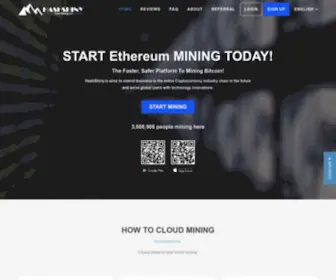 Hashshiny.io(Bitcoin Cloud Mining) Screenshot