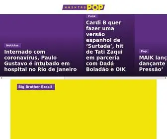 Hashtagpop.com.br(Hashtag Pop) Screenshot