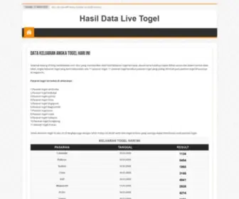 Hasildatalive.com Screenshot
