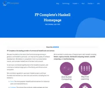 Haskell-Lang.org(FP Complete Haskell) Screenshot