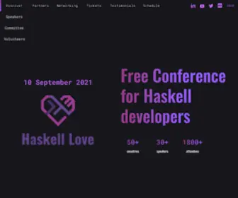 Haskell.love(Haskell Love conference) Screenshot