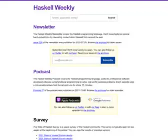 Haskellweekly.news(Haskellweekly news) Screenshot