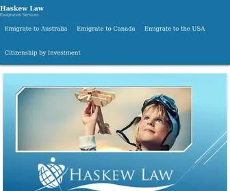 Haskewlaw.com(Permanent Residency and Second Citizenship Solutions) Screenshot