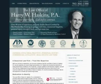 Haskinslawfirm.com(Haskins Law Firm) Screenshot