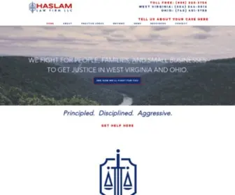 Haslamlawfirm.com(Haslam Law Firm LLC) Screenshot