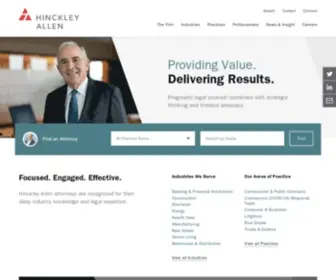 Haslaw.com(Hinckley Allen) Screenshot