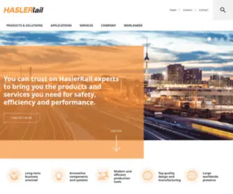 Haslerrail.com(Homepage) Screenshot
