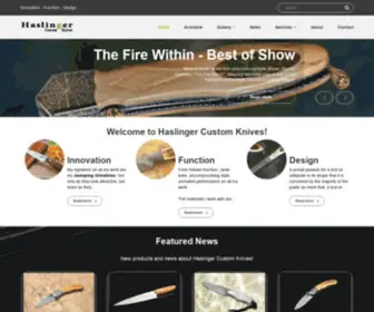 Haslinger-Knives.com(Haslinger Custom Knives) Screenshot