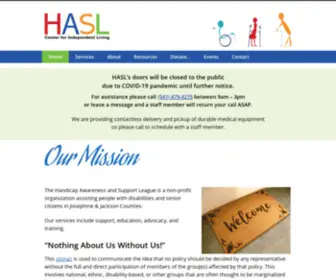 Haslonline.org(Center for Independent Living) Screenshot