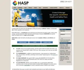 Hasponline.com(Health and Safety Plans Online) Screenshot