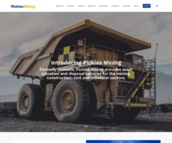 Hassalls.com.au(Pickles Mining) Screenshot